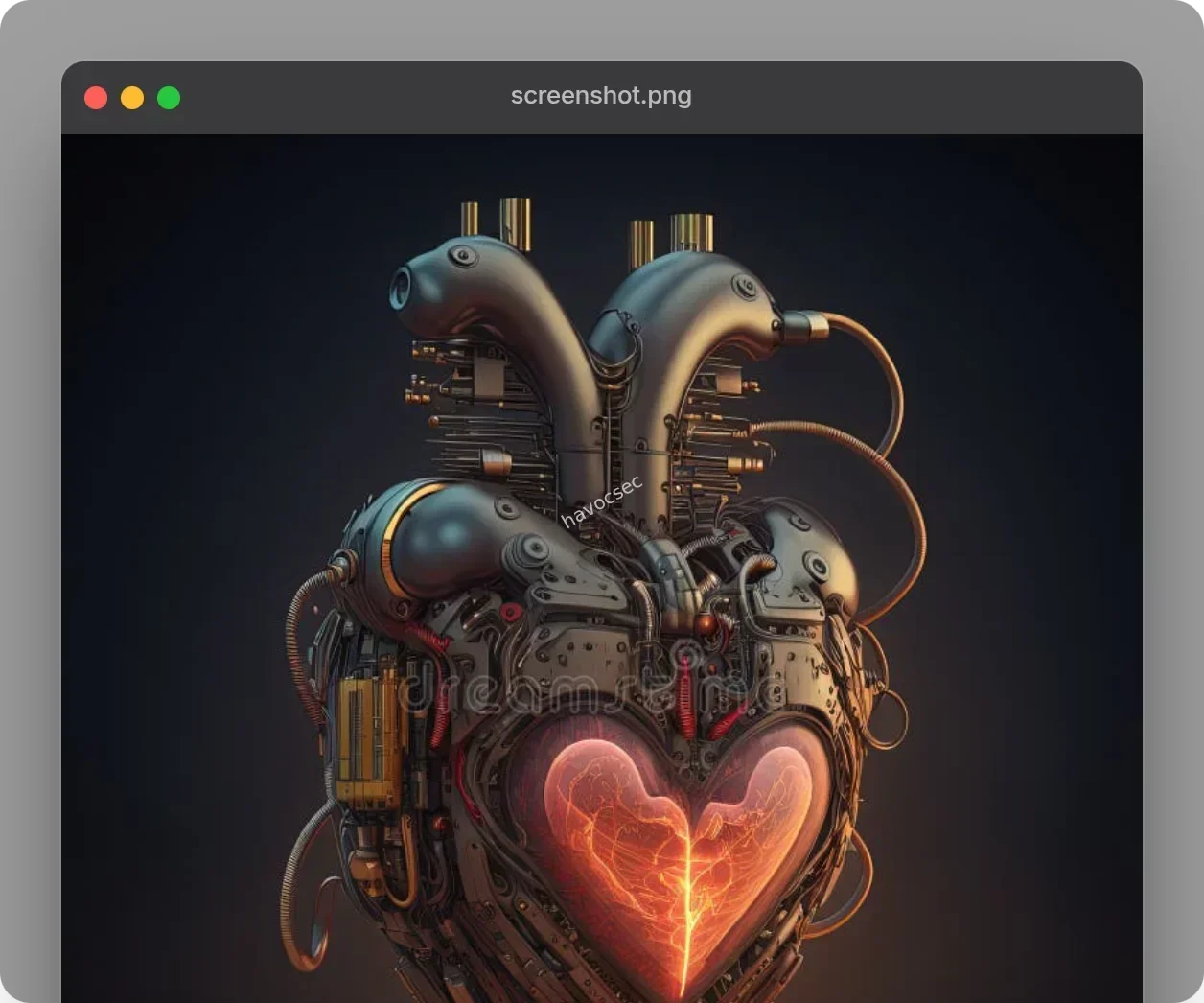 Futuristic Robot Heart