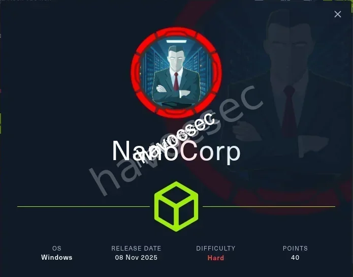 HTB NanoCorp 