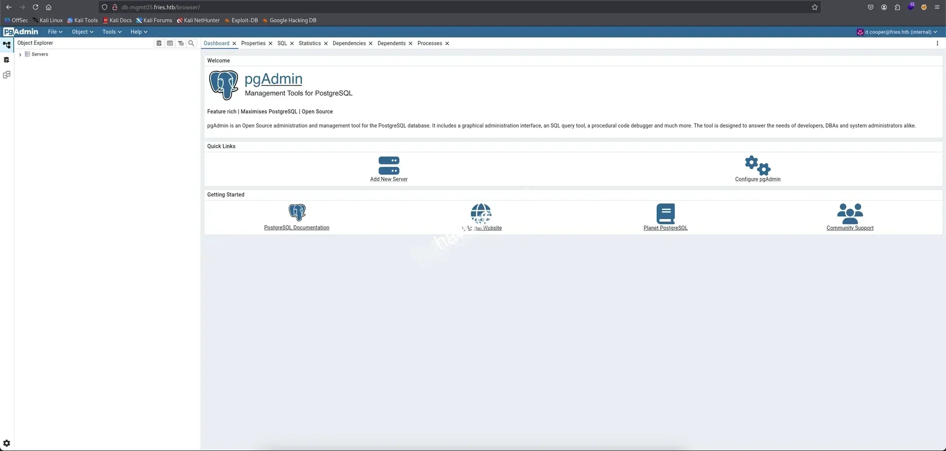Fries Website DB Login Success