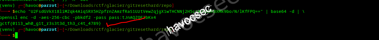 passphrase hardcoded inside