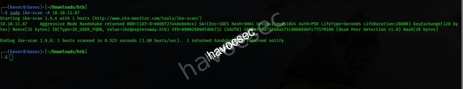 IKE Scan Aggressive Mode