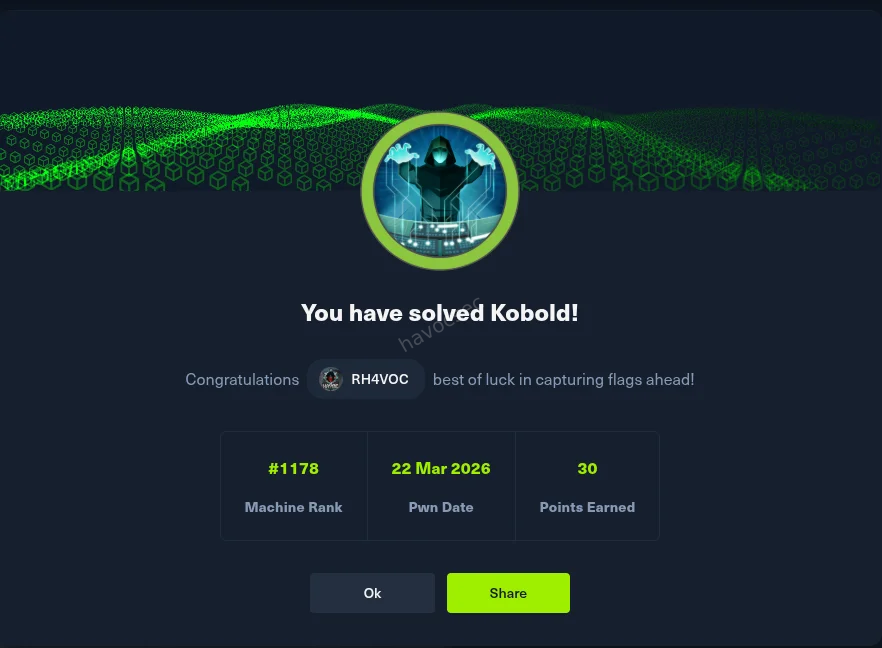 HTB Kobold Complete Writeup — CVE-2026-23744 MCP Inspector RCE & Docker Escape