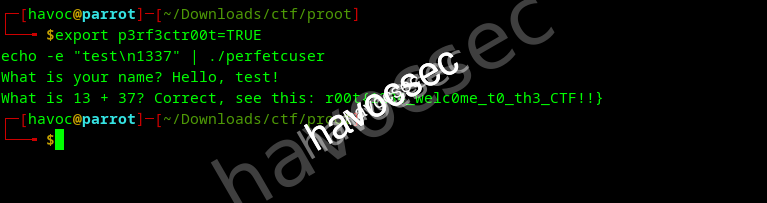 export perfectroot to true