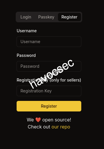 Registration Page